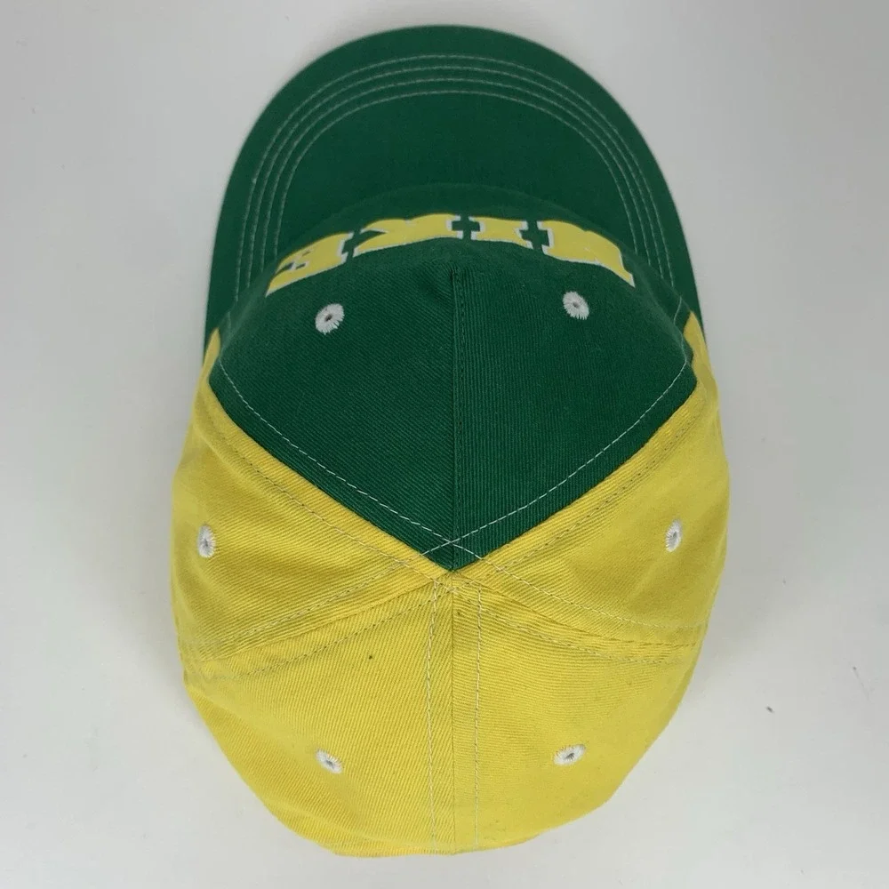 Green Yellow CHILD Nike Hat 2000s Adjustable Cotton Baseball Cap